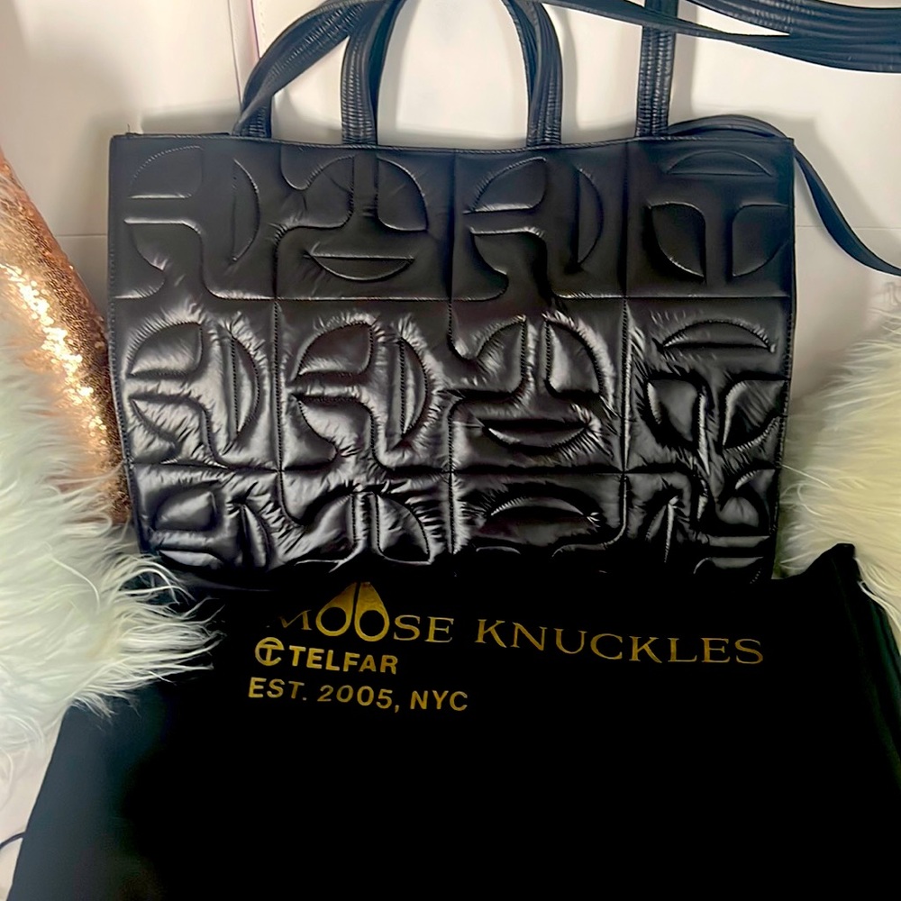 Telfar moose knuckles large crossbody bag